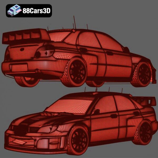 Subaru Impreza STI WRC 2006 3D Model World Rally Car