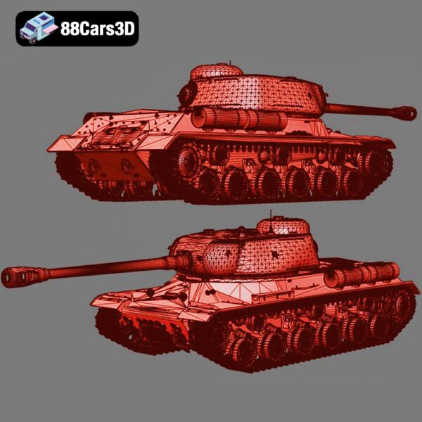 Tekhnika-2-777-007 IS 3 Iosif Stalin 3 Heavy Tank 3D Model Late War Soviet Armor