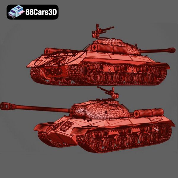 Tekhnika-stalin-js-3-293-815-007 Soviet IS 3 Heavy Tank 3D Model Pike Nose Armor Icon