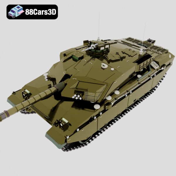 Tekhnika-tank-challenger-167-714-004 Challenger Main Battle Tank 3D Model Modern British Armor