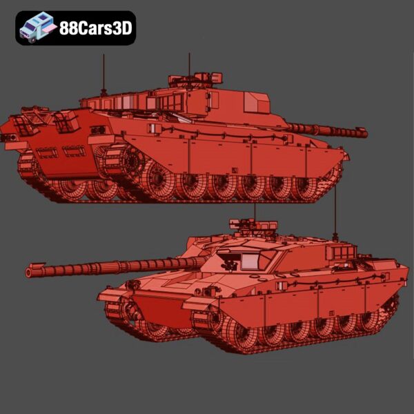 Tekhnika-tank-challenger-167-714-007 Challenger Main Battle Tank 3D Model Modern British Armor