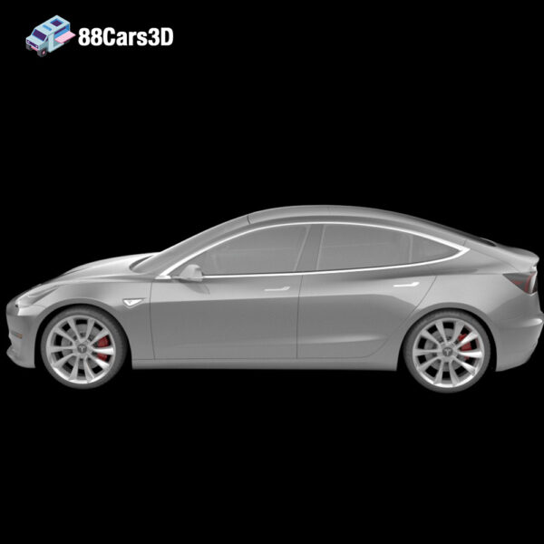 Tesla_Model_3_2018-003 Tesla Model 3 2018 3D Model Electric Sport Sedan