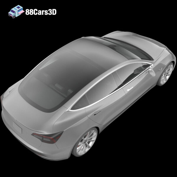 Tesla_Model_3_2018-004 Tesla Model 3 2018 3D Model Electric Sport Sedan