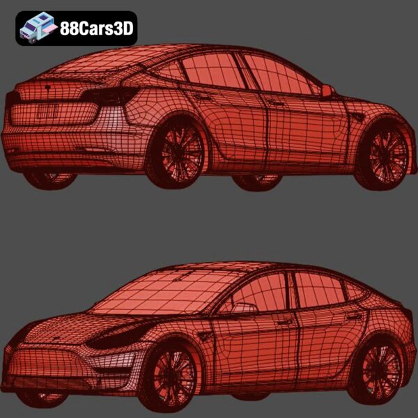 Tesla_Model_3_2018-008 Tesla Model 3 2018 3D Model Electric Sport Sedan
