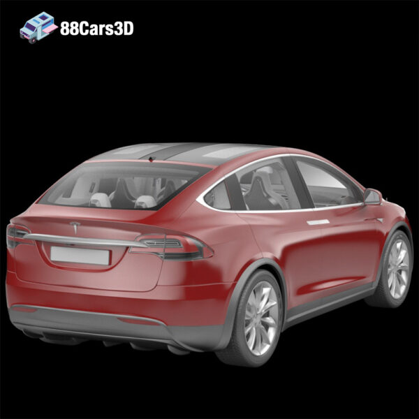 Tesla Model X 2017 3D Model Electric SUV