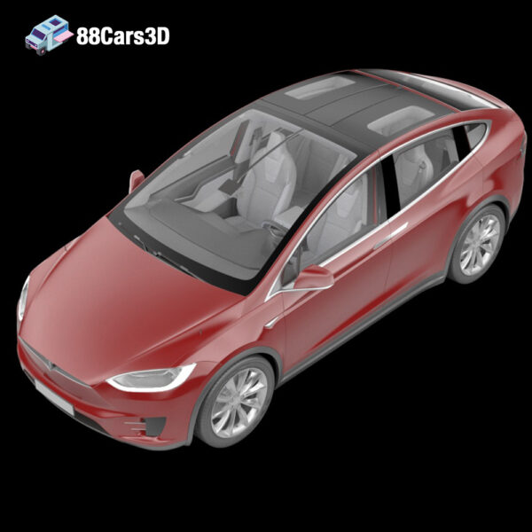 Tesla Model X 2017 3D Model Electric SUV