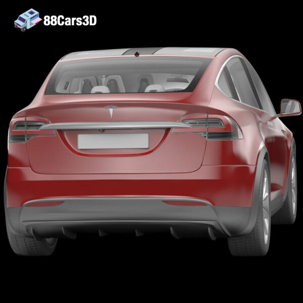 Tesla Model X 2017 3D Model Electric SUV
