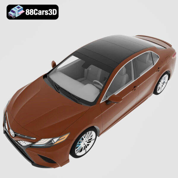 Toyota Camry_SE_2018-004 Toyota Camry SE 2018 3D Model Sporty Midsize Sedan