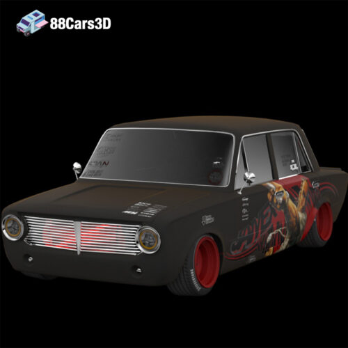 VAZ 2101 Custom_001 VAZ 2101 Custom 3D Model Classic Soviet Sedan Modified