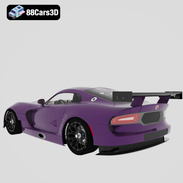 Viper GTS R 2013 3D Model Factory GT Race Car