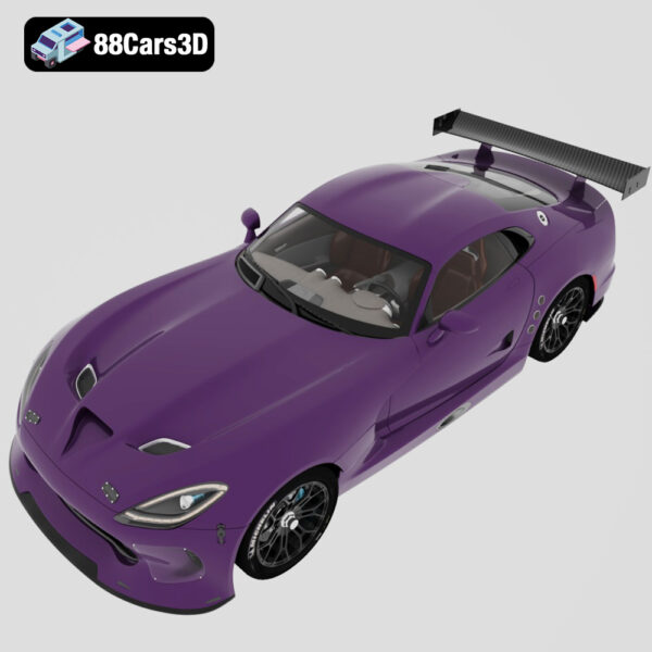 Viper GTS R 2013 3D Model Factory GT Race Car