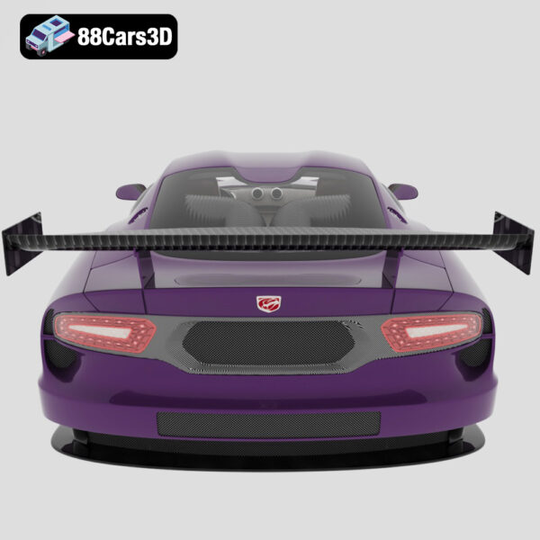 Viper GTS R 2013 3D Model Factory GT Race Car
