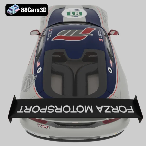 Viper GTS-R 3D Model High-Performance Race Car for Rendering