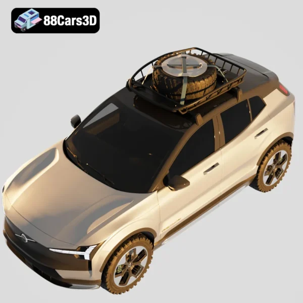 Volvo EX30 Cross Country-004 Volvo EX30 Cross Country 3D Model Electric Crossover SUV