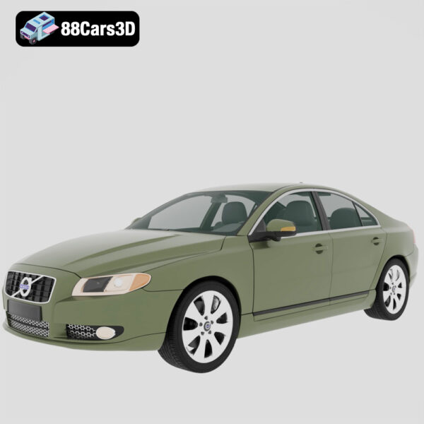 Volvo S80 2011 3D Model Executive Luxury Sedan