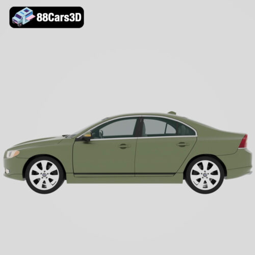 Volvo-S80-2011-002 Volvo S80 2011 3D Model Executive Luxury Sedan