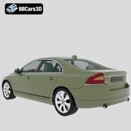 Volvo-S80-2011-003 Volvo S80 2011 3D Model Executive Luxury Sedan