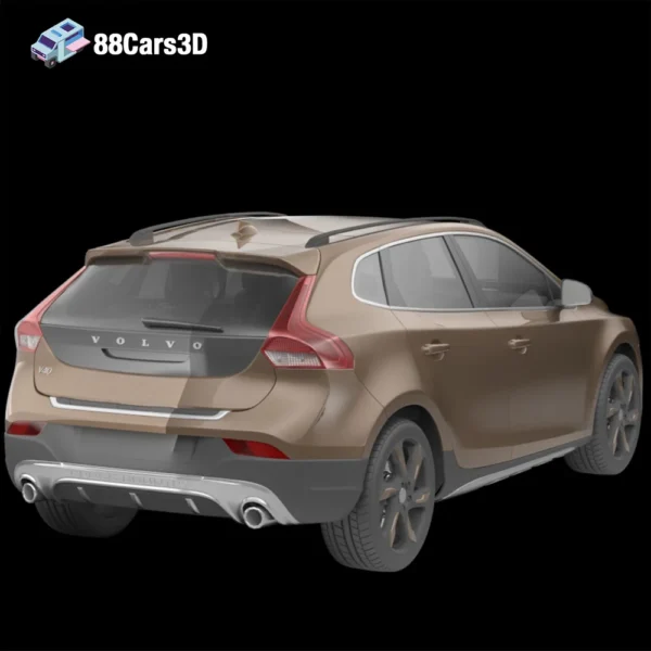 Volvo V40 CrossCountry 2013 3D Model  Compact Luxury Crossover