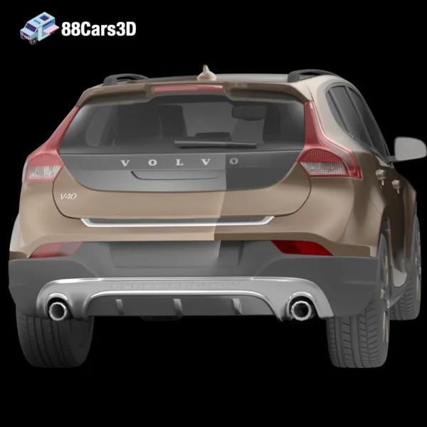 Volvo V40 CrossCountry 2013 3D Model  Compact Luxury Crossover