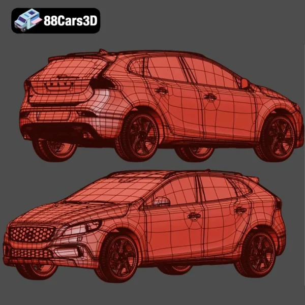 Volvo V40 CrossCountry 2013 3D Model  Compact Luxury Crossover