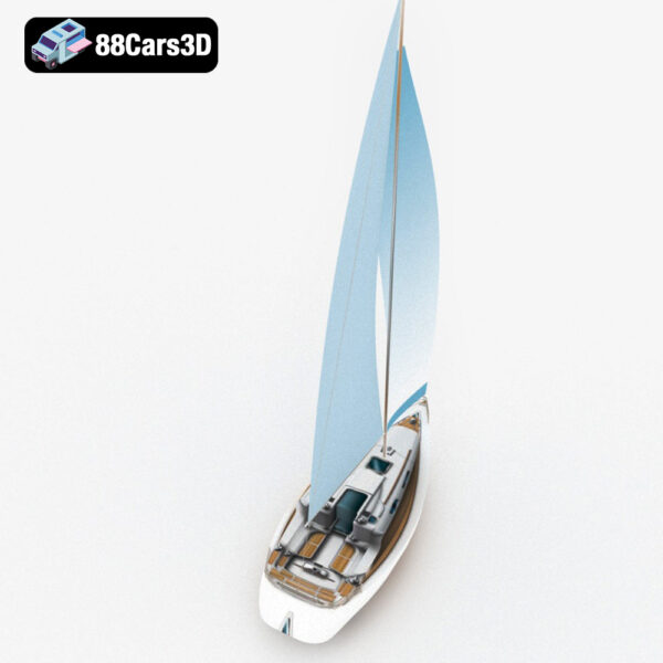 Yacht-006 Yacht 3D Model Luxury Motor Yacht for Rendering