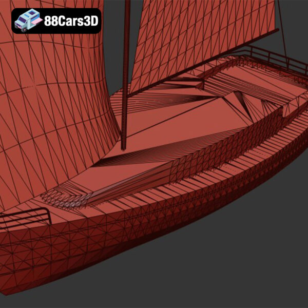 Yacht-007 Yacht 3D Model Luxury Motor Yacht for Rendering