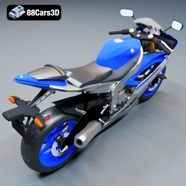 Yamaha YFZ R6 2015-005 Yamaha YFZ R6 2015 3D Model Sport Motorcycle Game Use