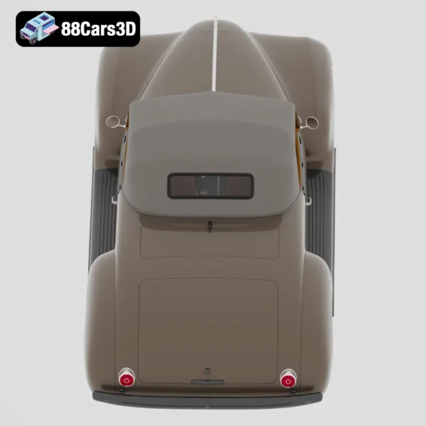 ZIS 101 3D Model Classic Soviet Luxury Sedan for Rendering