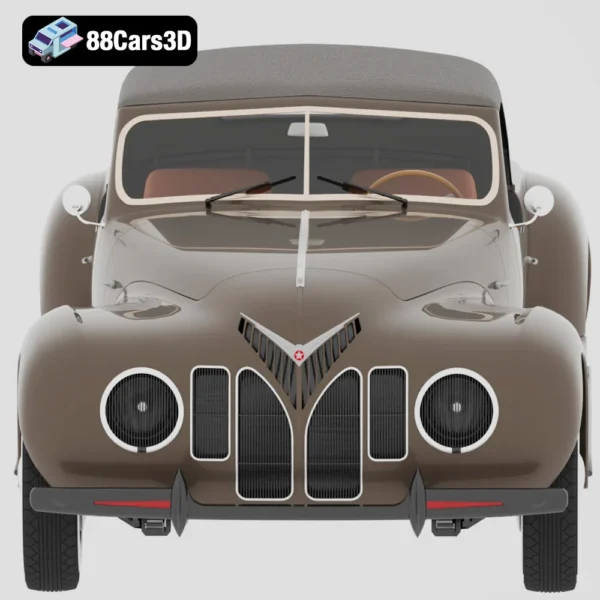 ZIS 101 3D Model Classic Soviet Luxury Sedan for Rendering