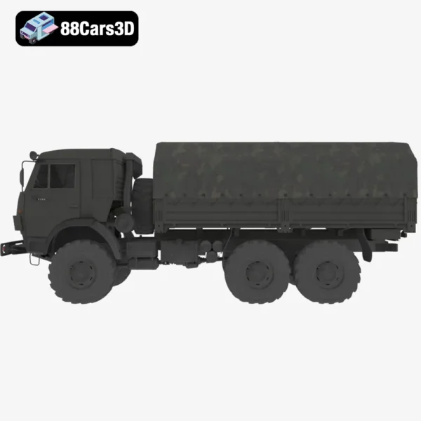 kamaz_5350-002 Kamaz 5350 3D Model Military Off Road Truck for Rendering