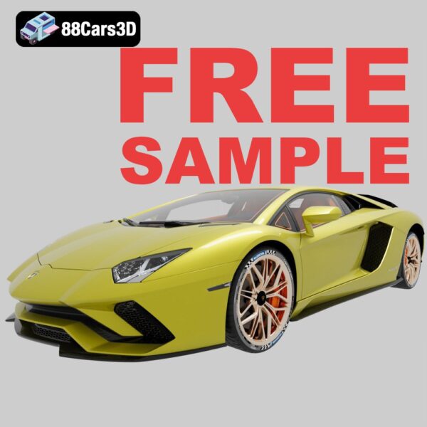 FREE Lamborghini Aventador SVJ 3D Model V12 Supercar
