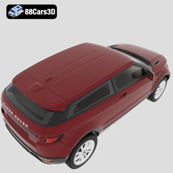range rover evoque 2012-005 Range Rover Evoque 2012 3D Model Luxury Compact SUV for Rendering