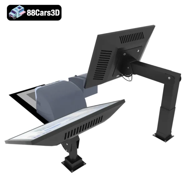 Supermarket Equipment 3D Model Shelving Carts & Display Units for Rendering