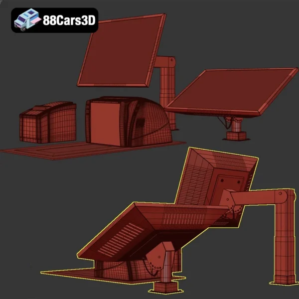 Supermarket Equipment 3D Model Shelving Carts & Display Units for Rendering