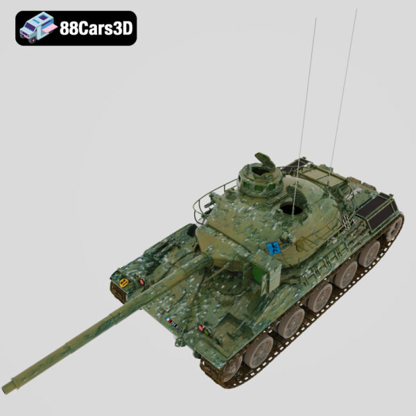 AMX 30 Main Battle Tank 3D Model Cold War French Armor