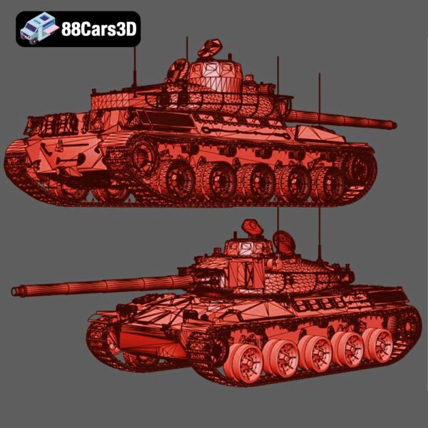 AMX 30 Main Battle Tank 3D Model Cold War French Armor