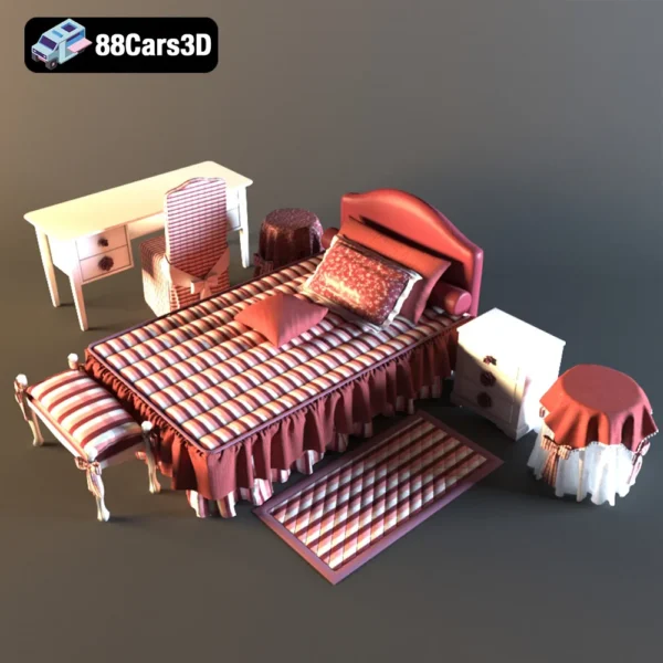 мебель Halley-002 Halley 3D Model Unique Design Object for Rendering