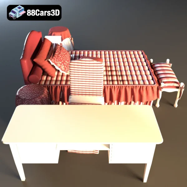 мебель Halley-003 Halley 3D Model Unique Design Object for Rendering