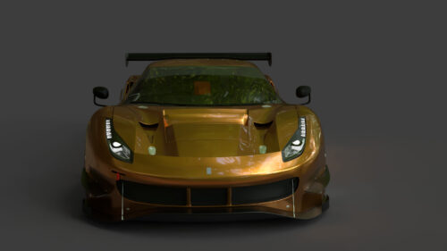 2Ferrari 488 GT3 Evo 3D Model 4Ferrari 488 GT3 Evo 3D Model