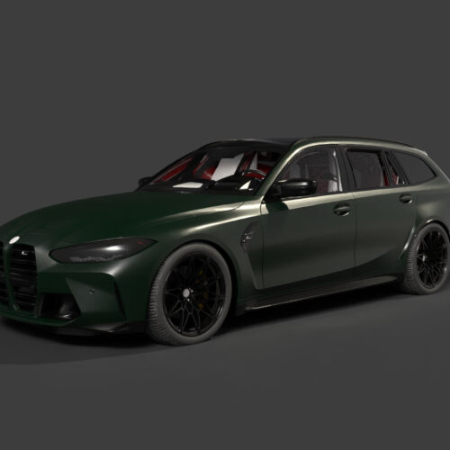 8bmw-m3-competition-tourning-g81 3d model