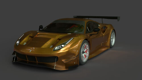 3Ferrari 488 GT3 Evo 3D Model Ferrari-488-GT3-Evo-3D-Model