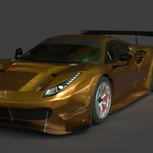 3Ferrari 488 GT3 Evo 3D Model Ferrari-488-GT3-Evo-3D-Model