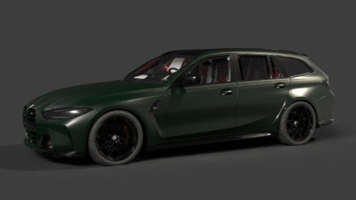 8bmw-m3-competition-tourning-g81 3d model