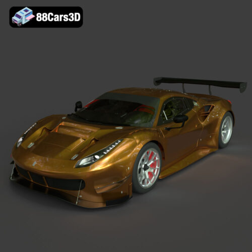 7Ferrari 488 GT3 Evo 3D Model Ferrari-488-GT3-Evo-3D-Model