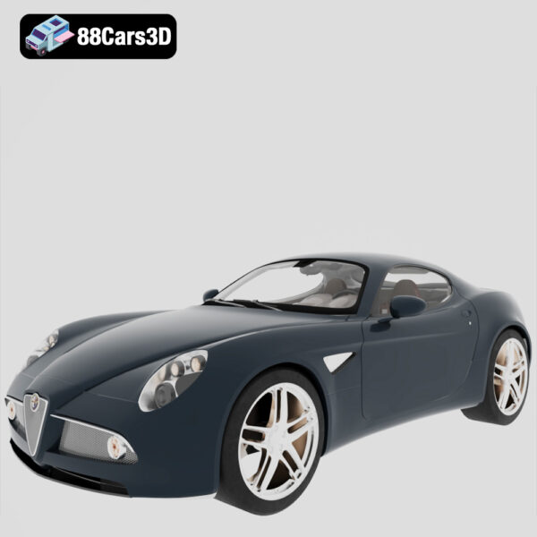 Alfa-Romeo-8C-Competizione 3D Model
