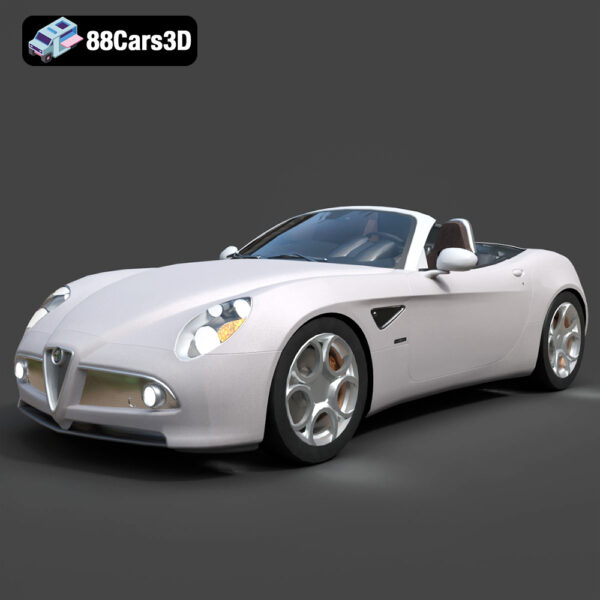 Alfa Romeo 8C Spider 3D Model