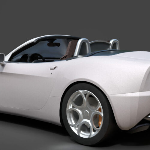Alfa Romeo 8C Spider 3D Model
