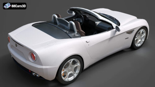 Alfa Romeo 8C Spider 3D Model