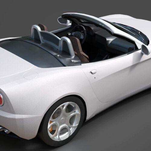 Alfa Romeo 8C Spider 3D Model