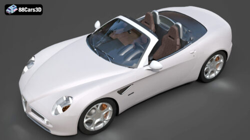 Alfa Romeo 8C Spider 3D Model
